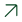 Symbol skrå pil